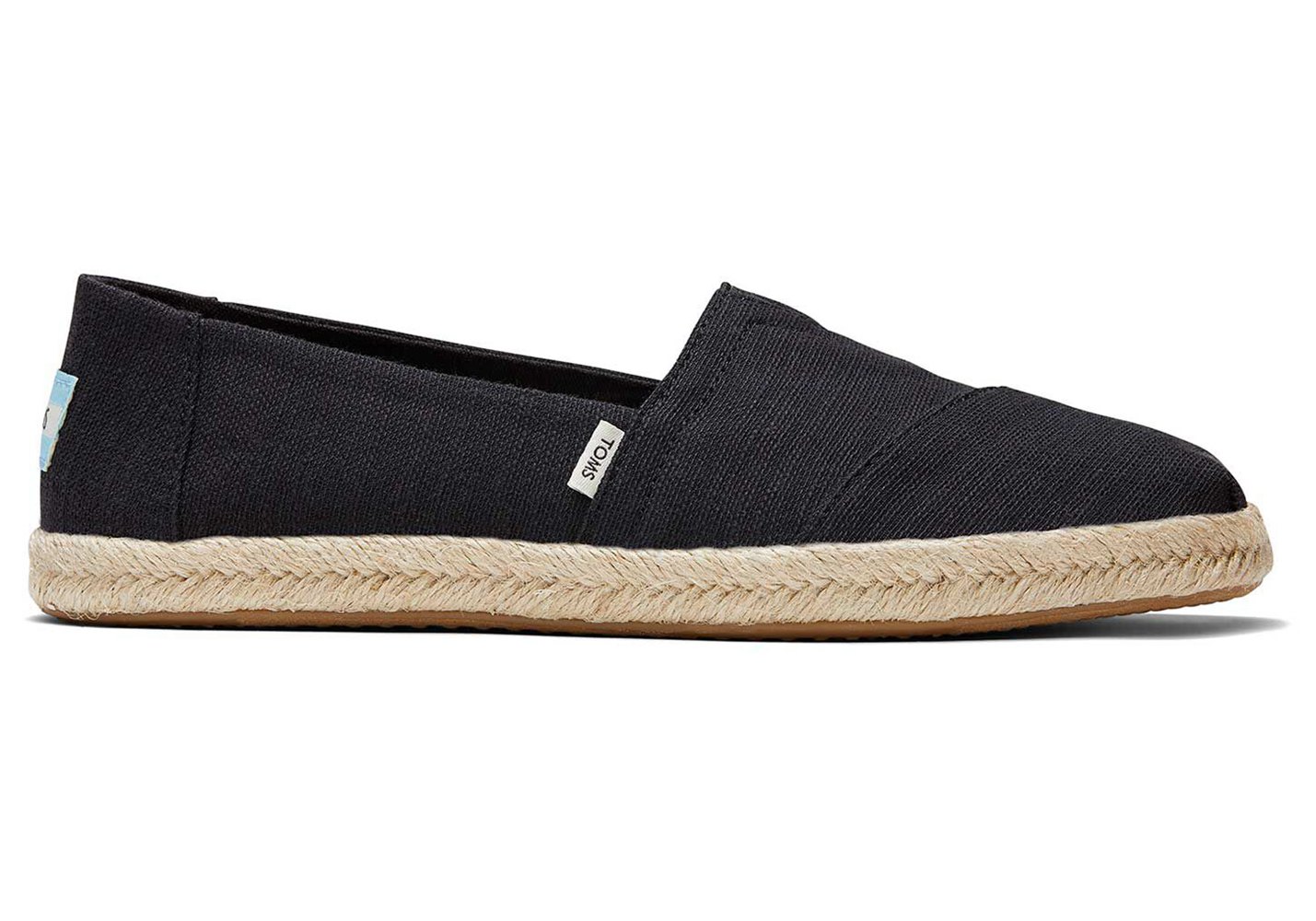 Toms Alpargata Rope Espadrille Black - Womens - 94758-QDPM